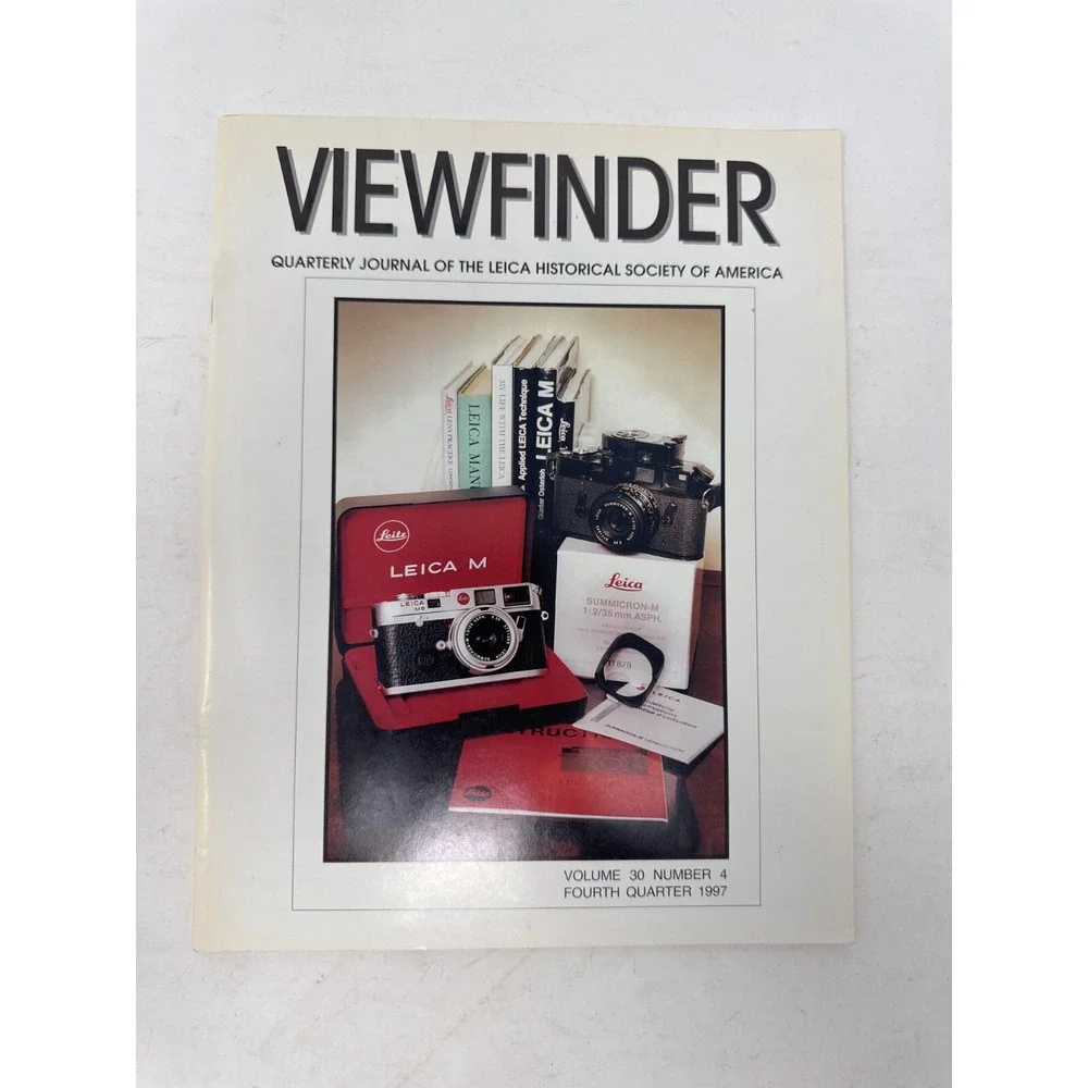 1997 V30 4 Viewfinder Leica Quarterly‎ Journals (LHSA) - Rare!